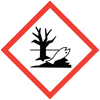 Losange contours rouge, fond blanc, Arbre et poisson morts au centre
